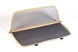 GermanTuningParts Windschott für Saab 900 II/9-3 Cabrio - Klappbar - mit Schnellverschluss – Beige | Windabweiser | Windblocker | Wind Deflector