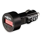 ANSMANN Power Check 12/24V Spannungsmesser / Prüfgerät und LED Voltmeter für Zigarettenanzünder / Ideal geeignet für 12V & 24V Autobatterien / Mit LED Display