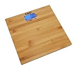 G&G A8/180KG AAA Batteriebetrieb Bambusholz Personenwaage Digitalwaage