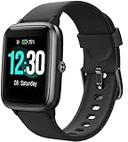 Smartwatch, Fitness Armband Voll Touchscreen 5ATM Wasserdicht, Damen Herren Smart Watch für Android IOS, Fitness Uhr mit Pulsmesser Schlafmonitor Stoppuhr Musiksteuerung,Sportuhr Aktivitätstracker