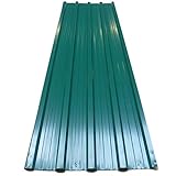Deuba 12 x Profilblech Trapezblech 129cm x 45cm = 7 m² -Dachblech für Gerätehaus Grün