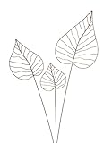 Crispe home & garden Gartenstecker Edelrost - Herzblatt-Set | Rankhilfe Gartendeko bestehend aus DREI verschiedenen Größen Herzblätter