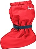 Playshoes Unisex Baby mit Fleece-Futter leichte Krabbel-Schuhe Krabbelschuhe Krabbel-Schuhe, Rot (rot 8), Small