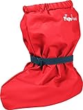 Playshoes Unisex Baby mit Fleece-Futter leichte Krabbel-Schuhe Krabbelschuhe Krabbel-Schuhe, Rot (rot 8), Small