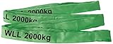 Braun 20041RS Rundschlinge 2000 kg Tragkraft, 4 m Umfang, endlos mit Polyesterkern, grün (1) (1)