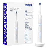 Curaprox Elektrische Schallzahnbürste Curaprox Hydrosonic pro, 7 Putzstufen, LED-Funktionsanzeige, 2-Minuten-Timer, 3 verschiedene Bürstenköpfe, mit Ladegerät und Travel-Case