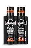 Alpecin Coffein-Shampoo C1 Black Edition – mit neuem Duft – Haarwachstum stimulierendes Haarshampoo mit Coffein - gegen erblich bedingten Haarausfall bei Männern – 2 x 250 ml