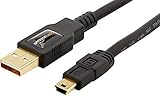 AmazonBasics IFRI USB 2.0 A-Stecker auf Mini-B-Stecker (0,9 Meter),Schwarz