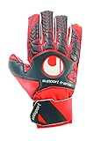 Uhlsport Torwarthandschuhe Aerored Soft SF, Dark grau/Fluo rot/weiß, 7, 101106002