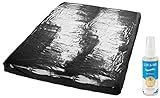 Wetgames Lack-Spannbettlaken Gummilaken Erotik & Sex Lacken Unterlage schwarz, 160 x 200 cm für Massage Sexspiele feuchte Sex Spiele