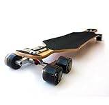 (2er-Set) Schwarzer Tandemachs-Radsatz für Skateboard Cruiser Longboard Penny Truck