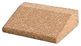 Kurzer Yoga Keil aus Kork – 10 x 9 x 3 cm aus 100% Naturkork – stabil und rutschfest – ideal für Verschiedene Übungen beim Yoga und Pilates – auch für Hobby und DIY – abgerundete Ecken und Kanten