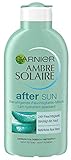 Garnier Ambre Solaire After Sun Beruhigende Feuchtigkeits-Milch, beruhigt und kühlt nach dem Sonnenbad, mit Aloe Vera, 3er Pack (3 x 200 ml)