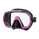 Taucherbrille Tusa Freedom Elite - einglas tauchmaske schnorchelmaske damen - rosa silikon schwarz