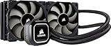Corsair Hydro H100x Wasserkühlung (2 x 120mm Lüfter, All-In-One High Performance CPU) schwarz