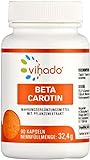 Vihado Beta Carotin Kapseln hochdosiert – pflanzliches Nahrungsergänzungsmittel mit Beta Carotin aus Karotten-Exktrakt – Carotinoide ohne künstliche Zusatzstoffe – 90 Kapseln