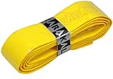 Karakal, Griffband / Griff-Tape, selbstklebend, für Badminton / Squash / Tennis / Hockey / Curling, Polyurethan, ausgezeichnete Griffigkeit, Schläger-Griff, gelb, 6 Grips