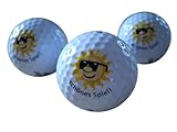 Unbekannt Dreierset Golfbälle SCHÖNES Spiel,Markengolfball im Set, Golfgeschenke Geschenkidee Sonne