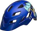 Bell Unisex Jugend SIDETRACK Child Fahrradhelm, t-rex mat Blue, Unisize
