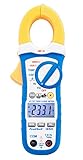 PeakTech 1650 – True RMS Stromzange 400A AC/DC, Digital Multimeter, Zangenmessgerät, TÜV/GS, Strommesszange, 4000 Counts, Berührungsloser Spannungsmesser, Strommessgerät, Durchgangsprüfer - Max. 600 V, P 1650