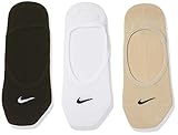 Nike Damen Socken No Show Lightweight 3er Pack, Mehrfarbig, M