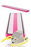 AirTrack Factory Airbeam Turnmatte Schwebebalken Harte Mitte Tumbling Matte Trainingsmatte Sportmatte Gymnatikmatte mit Fußpumpe Pink 3x0.4