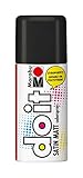 Marabu 21070006073 - Do it Satin Matt schwarz, Colorspray auf Acrylbasis, styroporfest, schnell trocknend, sehr gute Deckkraft, wetterfest, für große und kleine Bastelarbeiten, 150 ml Sprühdose