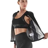 HuntDream Sauna-Gewichtsverlust für Frauen Slim Fitness-Kleidung Hot Sweat Jacket