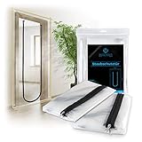 TOOLCORE® Staubschutztür mit Reißverschluss 1,10x2,20m | 2 Stück | Ideal als Staubschutzwand, Bautür, Schmutzschleuse