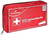 Walser 44264 KFZ Verbandskasten rot nach DIN 13164, Erste-Hilfe Set Auto, Verbandtasche