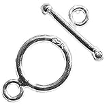 05019 - RING STAB/KNEBEL VERSCHLUß AUS 925 SILBER