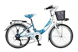 Unbekannt 24' 24 Zoll Kinder City Fahrrad Kinderfahrrad Cityfahrrad Mädchenfahrrad Rad Bike Diva BLAU