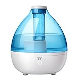 TaoTronics Luftbefeuchter Baby Endschalldämpfer Luftbefeuchter Baby 2,3l Ultraschall ohne BPA für Kinderzimmer, 2 Modus Verbreitung von Nebel, Modus Schlaf null Störung, ohne Filter