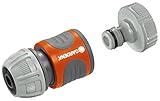 Gardena Pumpen-Anschlusssatz: Schlauchkupplung zum schnellen Anschluss von 13 mm (1/2 Zoll)-Schläuchen an Pumpen mit 33.3 mm (G 1 Zoll)-Außengewinde (1750-20)