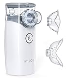 HYLOGY Inhalator Vernebler, Tragbar Vernebler, Inhalationsgerät Ultraschall, Inhalationsgeräte Kinder und Erwachsene, für Atemwegserkrankungen