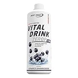 Best Body Nutrition Vital Drink ZEROP - schwarze Johannisbeere, zuckerfreies Getränkekonzentrat, 1:80 ergibt 80 Liter Fertiggetränk, 1000 ml