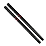 DEPICE Escrima Stock 2er Pack – Hartholz schwarz mit Griff 66 cm
