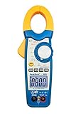 PeakTech 1615 – Zangenmessgerät 1000A AC/DC, Stromzange Multimeter, TÜV/GS, CAT III, Strommesszange, 4000 Counts, Berührungsloser Spannungsmesser, Strommessgerät, Durchgangsprüfer - Max. 600 V