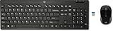 HP Wireless Tastatur und Maus 200 (3-Tasten-Maus, 1000 dpi, USB-Wireless-Empfänger, Englisch) , schwarz