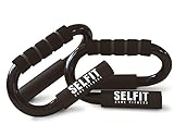selfit Liegestützgriffe, Push up Bars, Metall, schwarz, Krafttraining
