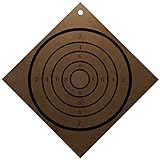 kabemi Zielscheibe aus Holz, klar lackiert, Bedruckt, 30 x 30 cm für Saugnapfgeschosse