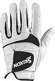 Srixon Tech Cabretta Golfhandschuh, auf der linken Hand getragen, M, Weiß, Größe M
