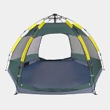 Zhoutao Hewolf 1697 Outdoor Camping Hexagonal Automatisches Regenschutzzelt, verbesserte Version (Blau) (Farbe : Mint Blue)