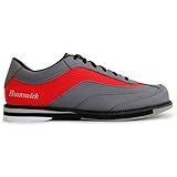 Brunswick Bowling Products Rampage Bowlingschuhe für Herren, rechte Hand, Größe M, US, Grau/Rot, Größe 43