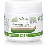 AniForte amerikanische Ulmenrinde Pulver 100g Slippery Elm Bark Pulver - Naturprodukt für Hunde und Katzen, Wohlbefinden Magen-Darm-Trakt, Unterstützung Darmflora, Vitamin Versorgung, Natur Pur