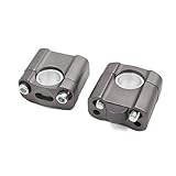 sourcing map 2Stk. universell 22mm Lenker Steigklemme Halter Adapter für Motorrad Titan-Farbe de