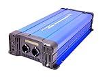 solartronics Spannungswandler FS4000D 12V 4000 Watt Reiner Sinus BLAU m. Display Wechselrichter Inverter