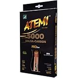 Atemi Tischtennisschläger 5000 | Carbon-Balsa-Holz | Profi-Schläger für maximale Geschwindigkeit, Rotation & Kontrolle | Wettkampfklasse | 7 Schichten | Aktualisierte Griffe, Farben & Verpackung