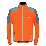 Proviz Herren Nightrider Fahrradjacke 2.0, wasserdicht und reflektierend, Herren, Orange, Large