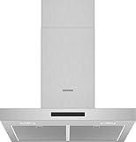 Siemens LC66BBM50 iQ300 Dunstabzugshaube / Wandhaube / 60 cm / LED-Beleuchtung / Extrem leise / Elektronische Steuerung / Metall-Fettfilter / Edelstahl